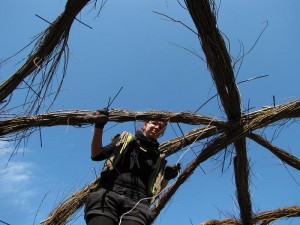 Wierzbowa przestrzeń dla dzieciaków w przedszkolu w Bielsko-Białej